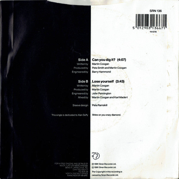 The Mock Turtles : Can You Dig It? (7", Single)