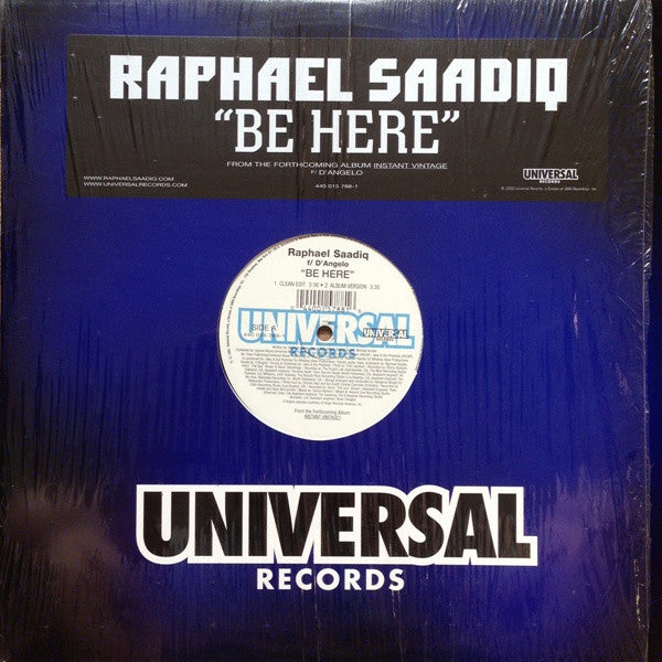 Raphael Saadiq F/ D'Angelo : Be Here (12")