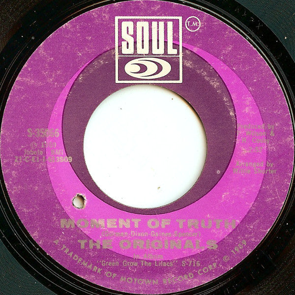 The Originals : Baby I'm For Real (7", Single, Styrene, Mon)