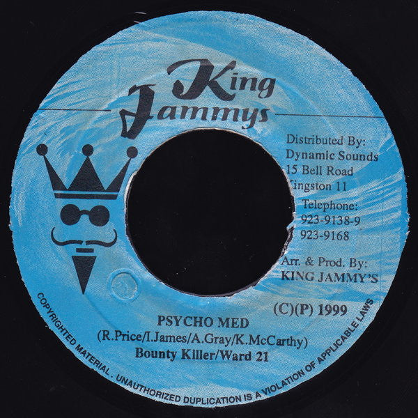 Bounty Killer / Ward 21 : Psycho Med (7")
