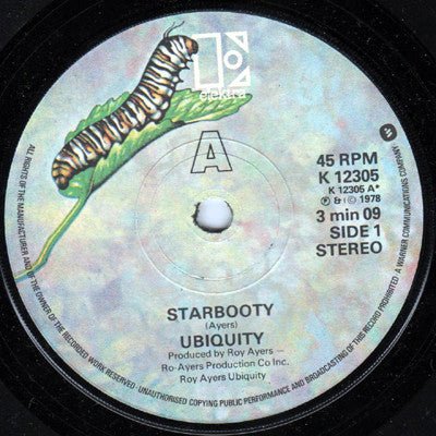 Ubiquity (4) : Starbooty / Midnight After Dark (7")