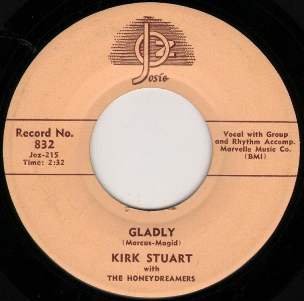 Kirk Stuart With The Honeydreamers : Gladly / The Swingin' Shepherd Blues (7", Single)