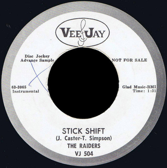 The Raiders (9) : Stick Shift / Skipping Around (7", Single, Promo)