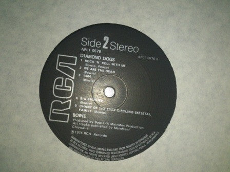 David Bowie : Diamond Dogs (LP, Album, RE, Bla)