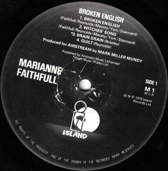 Marianne Faithfull : Broken English (LP, Album, Mon)