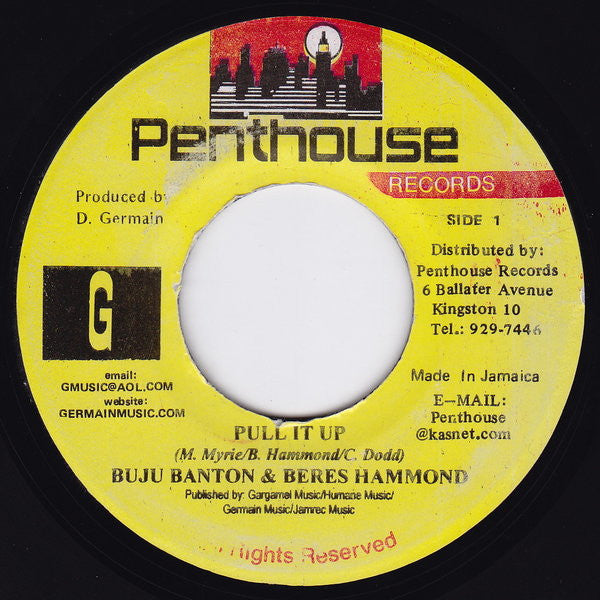 Buju Banton & Beres Hammond : Pull It Up (7")