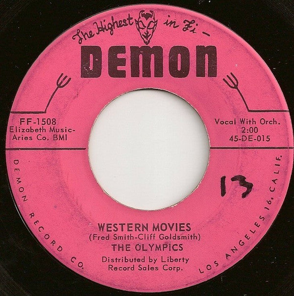 The Olympics : Western Movies (7", Single)
