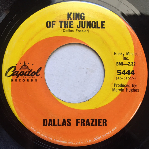 Dallas Frazier : Make Believe You're Here With Me / King Of The Jungle (7", Single)