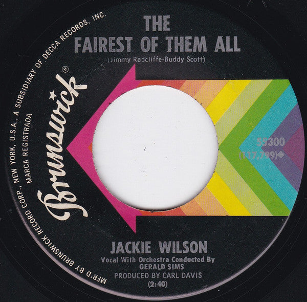 Jackie Wilson : Whispers (7", Pin)