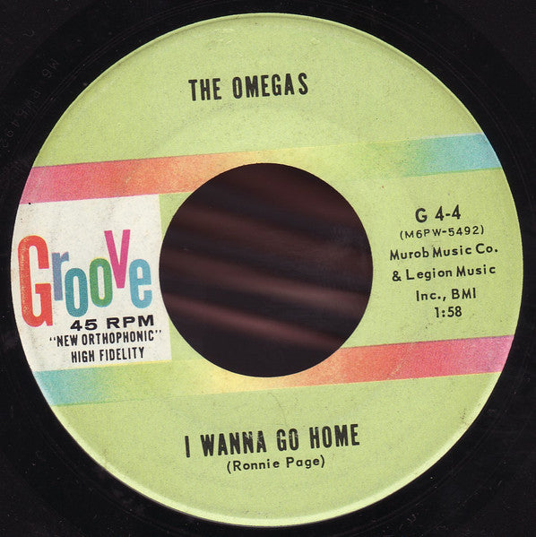 The Omegas (2) : Midnight Run / I Wanna Go Home (7", Single)