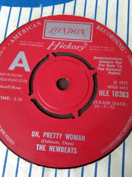 The Newbeats : Oh, Pretty Woman / Remember Love (7", Promo)