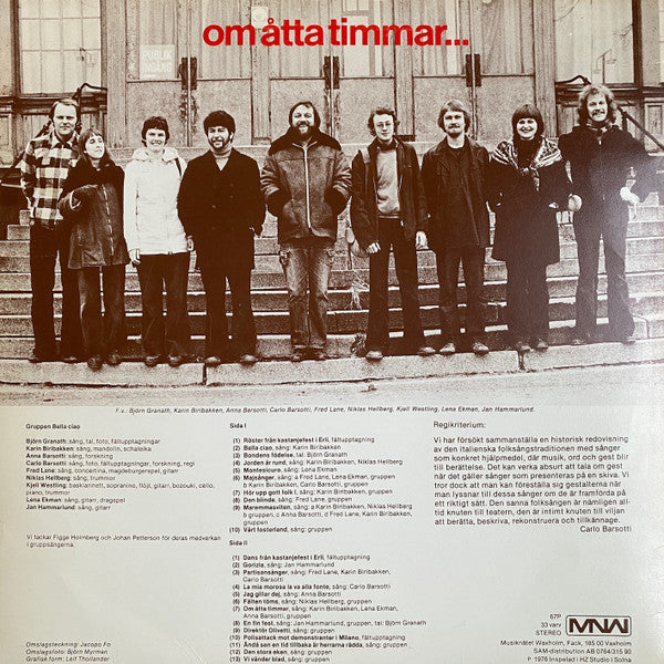 Bella Ciao : Om Åtta Timmar (LP)