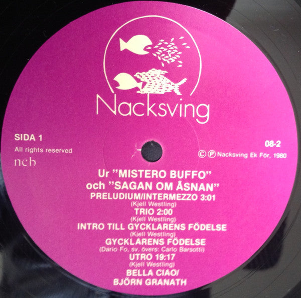 Dario Fo Med Björn Granath : Mistero Buffo (LP)