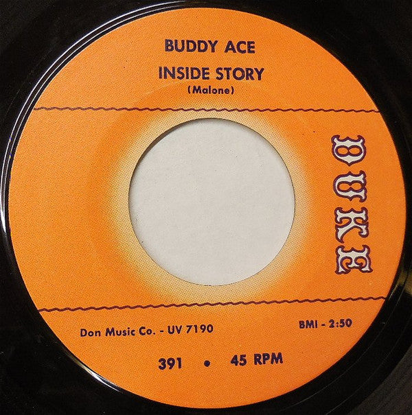 Buddy Ace : Just To Hold My Hand / Inside Story (7")