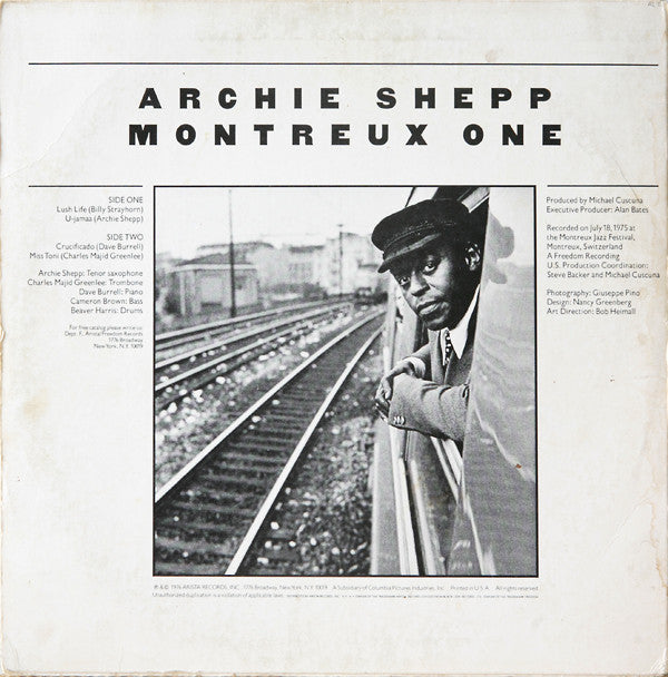 Archie Shepp : Montreux One (LP, Album)