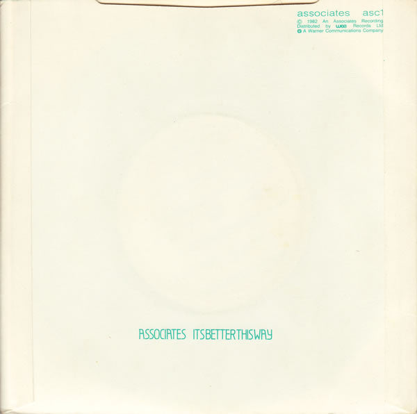 The Associates : Party Fears Two (7", Single)