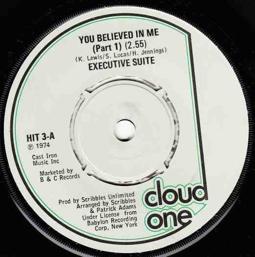 Executive Suite : You Believed In Me (7")