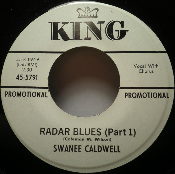 Swanee Caldwell : Six Days On The Road / Radar Blues (7", Promo)
