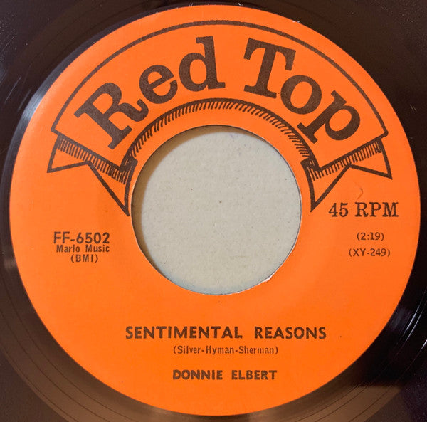 Donnie Elbert : Sentimental Reasons (7")