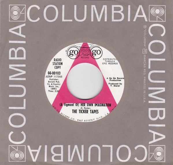 The Ticker Tapes : (A Figment Of) Her Own Imagination (7", Single, Promo)