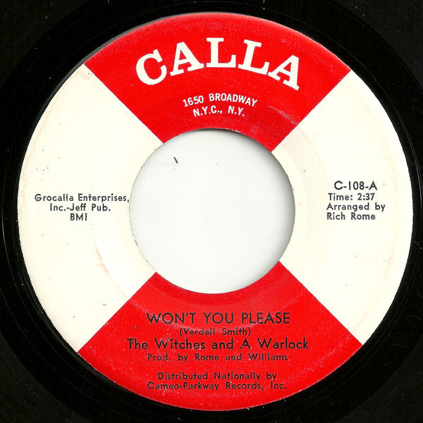 Witches & The Warlock : Won't You Please / Heavenly Love (7", Single)