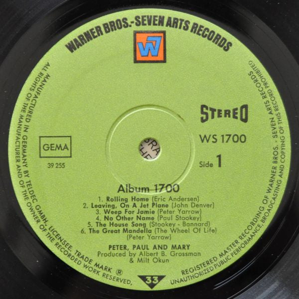 Peter, Paul & Mary : Album 1700 (LP, Album, RP)