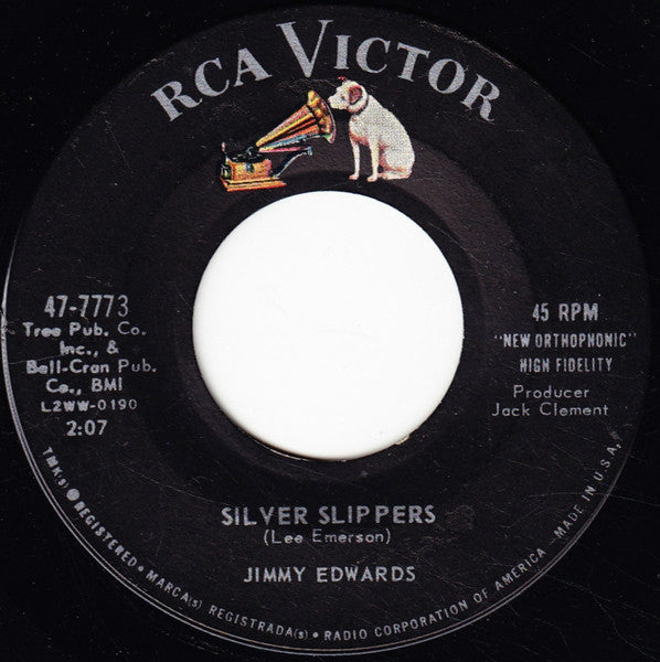 Jimmy Edwards (8) : Silver Slippers / What Do You Want From Me (7", Single, Ind)