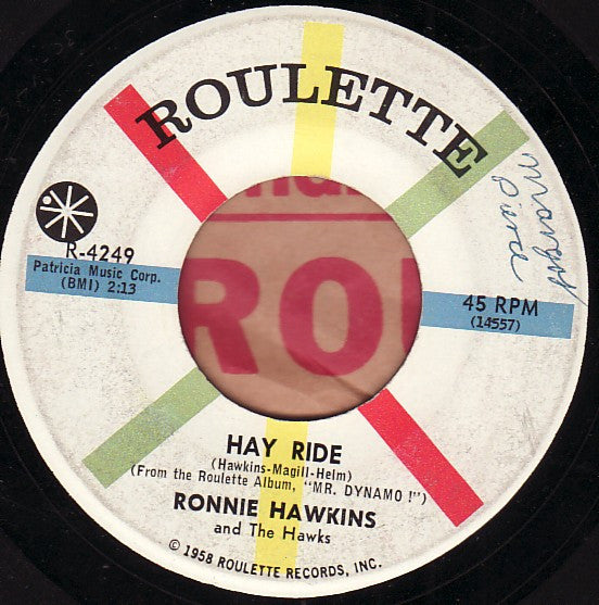 Ronnie Hawkins And The Hawks (2) : Ruby Baby (7", Single)