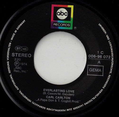 Carl Carlton : Everlasting Love (7", Single)