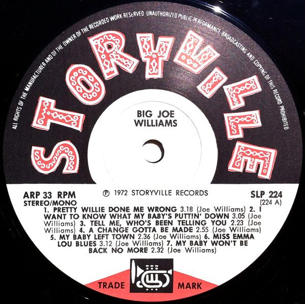 Big Joe Williams : Big Joe Williams (LP, Album)