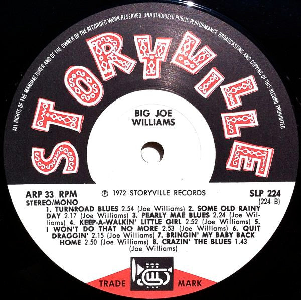 Big Joe Williams : Big Joe Williams (LP, Album)