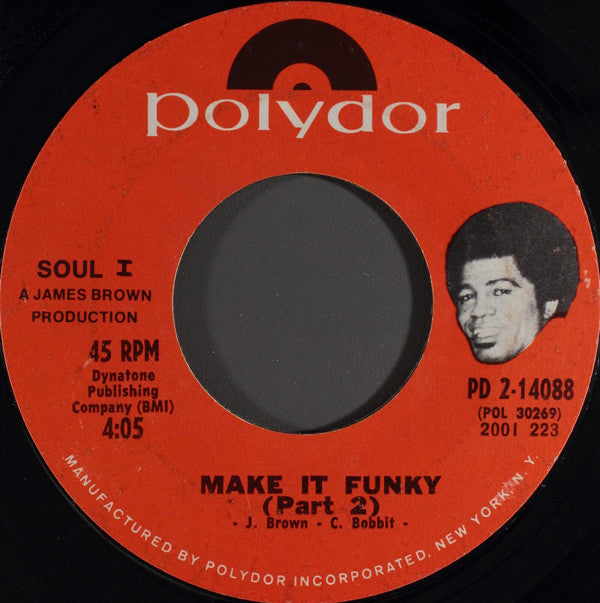James Brown : Make It Funky (7", Styrene, Pit)