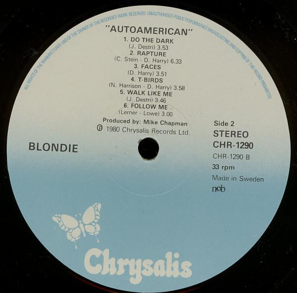 Blondie : Autoamerican (LP, Album)