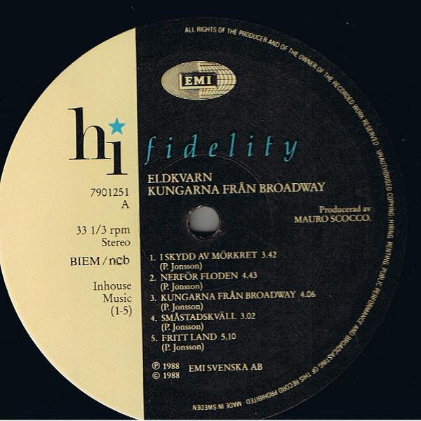 Eldkvarn : Kungarna Från Broadway (LP, Album)