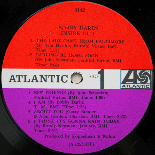 Bobby Darin : Inside Out (LP, Album, Mono, CT )