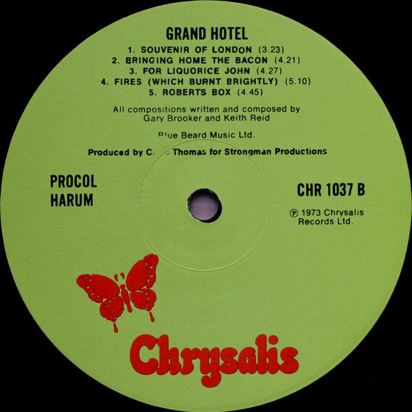 Procol Harum : Grand Hotel (LP, Album, Gat)