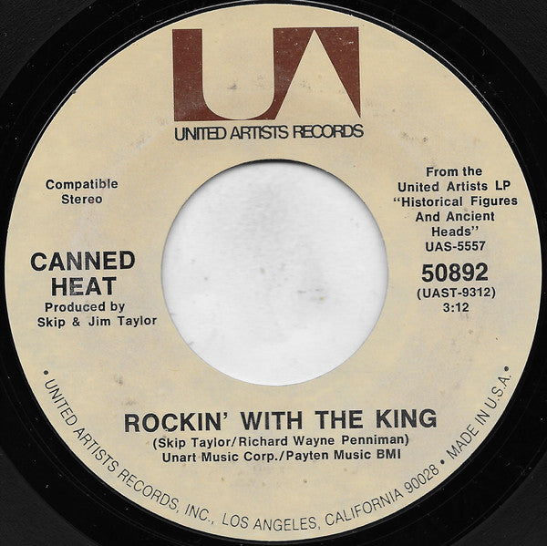 Canned Heat : Rockin' With The King (7", Single)