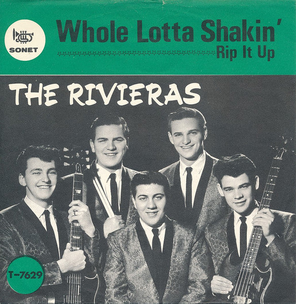 The Rivieras : Whole Lotta Shakin' (7", Single, Red)