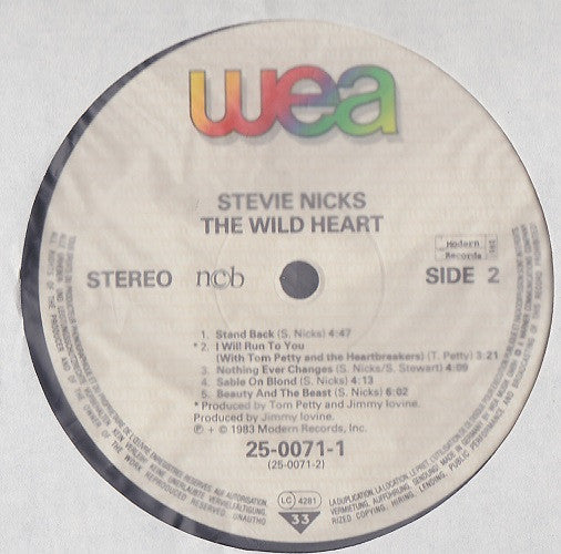 Stevie Nicks : The Wild Heart (LP, Album)