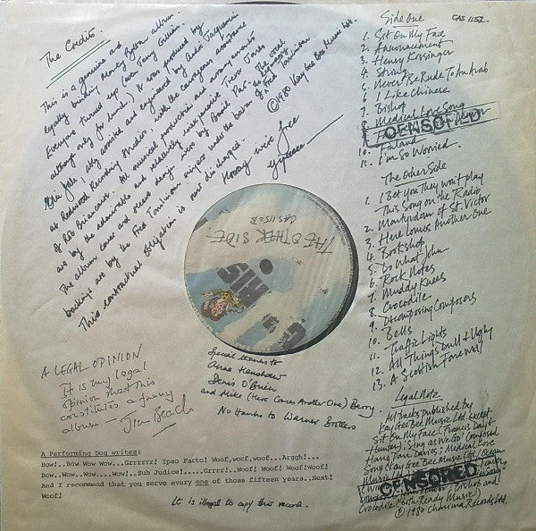 Monty Python : Monty Python's Contractual Obligation Album (LP, Album, Cen)