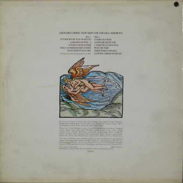 Leonard Cohen : New Skin For The Old Ceremony (LP, Album, Art)