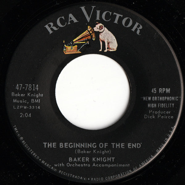Baker Knight : I Can Tell / The Beginning Of The End (7", Single)