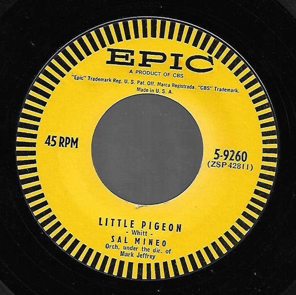 Sal Mineo (2) : Cuttin' In / Little Pigeon (7", Styrene, Ter)