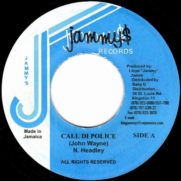 John Wayne (2) : Call Di Police (7", RP)