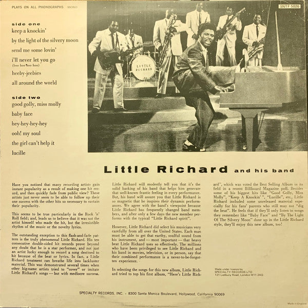 Little Richard : Little Richard (LP, Album, Mono, RE)
