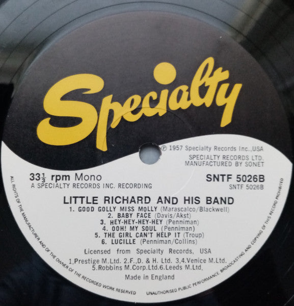 Little Richard : Little Richard (LP, Album, Mono, RE)
