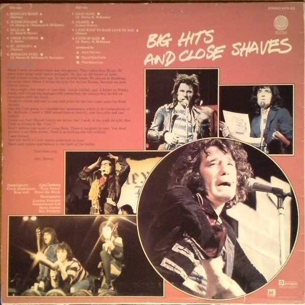 The Sensational Alex Harvey Band : Vambo Rools 'Big Hits And Close Shaves' (LP, Comp)