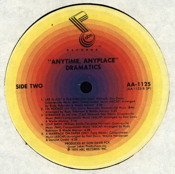 The Dramatics : Any Time Any Place (LP, Album, Spe)