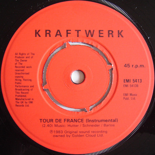 Kraftwerk : Tour De France (7", Single, Red)