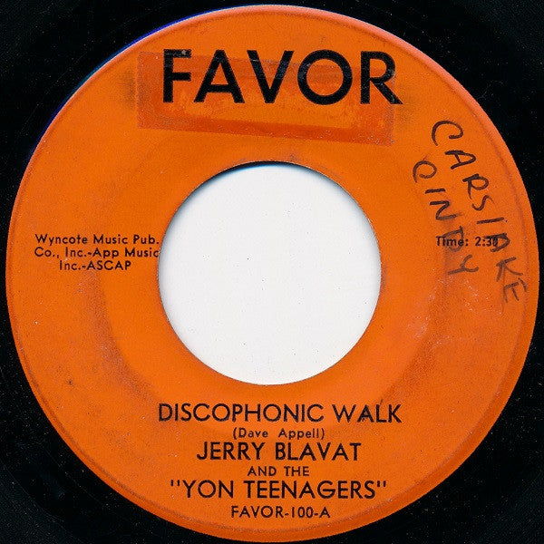 Jerry Blavat And The Yon Teenagers : Discophonic Walk (7")